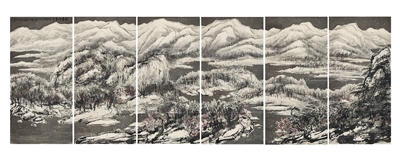 崔如琢的《飞雪伴春》是全球在世艺术家唯一一件入围最贵作品榜单前十的作品。