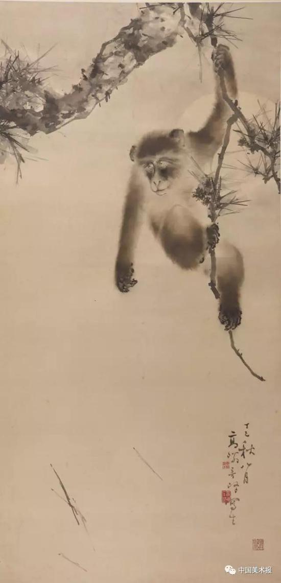 松猿图

高奇峰 

国画  1917年

广东省博物馆藏