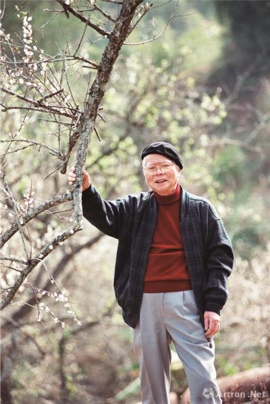 1999年1月2号关山月参观从化流溪河国家森林公园梅花节并题写“流溪香雪”