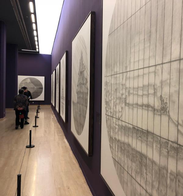 中国美术馆今展“观海望京”：水墨里的北京古建与外滩建筑